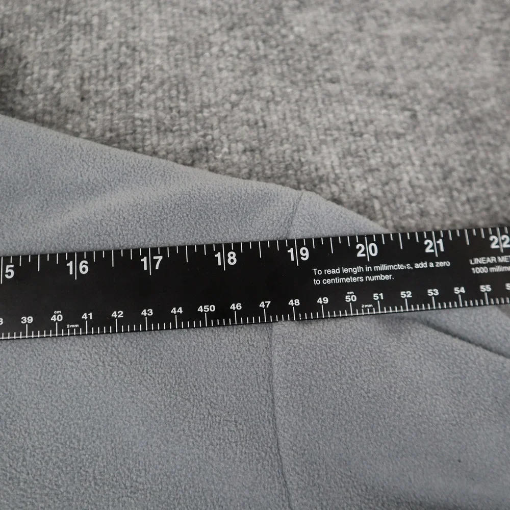 Columbia‎ Mens Fleece Snap Pullover Foster Creek Gray Black Red Sweatshirt Large - Picture 9 of 11